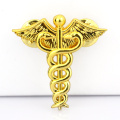 Manufactory production custom plating antique gold silver 3D logo cross lapel pin